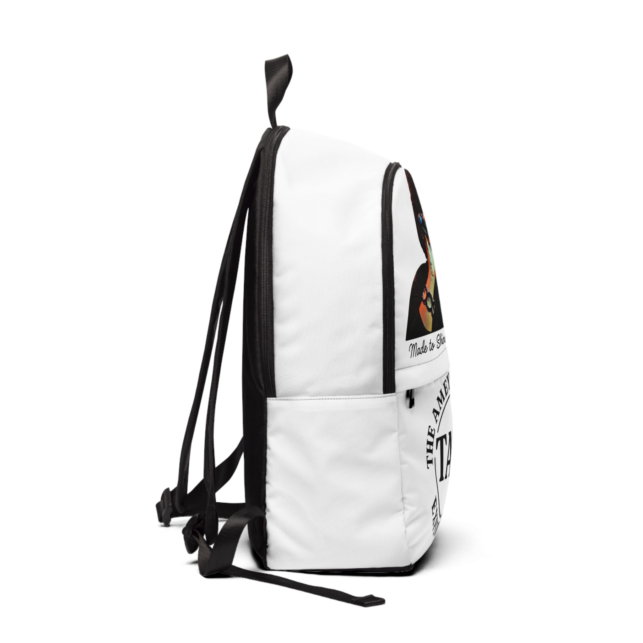 Inspirational Unisex Fabric Backpack, Made to Shine, Built to Win Backpack, Motivational Fabric Backpack, Empowering Backpack for Adults, The Ameya Taylor Experience